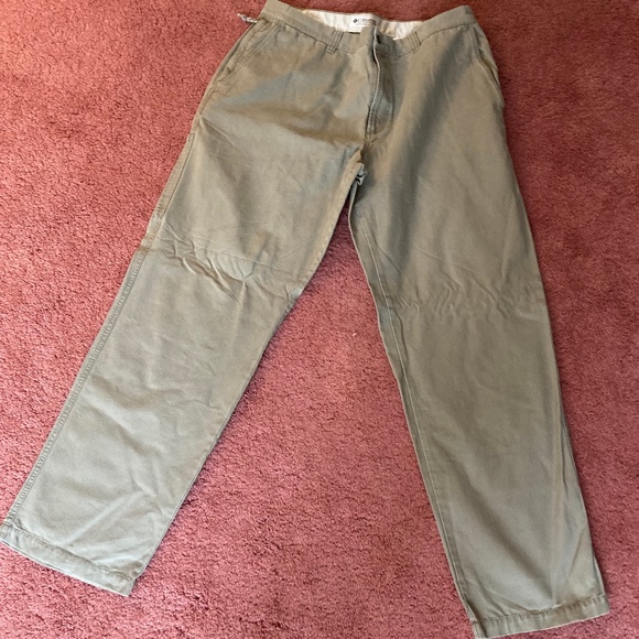 Men's Columbia Khakis 36W 32 L Stonewashed Granite Cloth - Picture 1 of 4